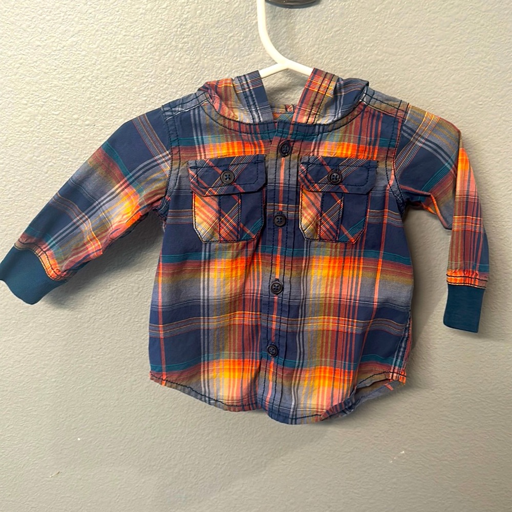 Tea Collection Plaid Button Hoodie
Tea Collection